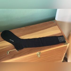 Brooks Brothers Mens Black Merino Wool/Nylon Socks One Size Made In Italy